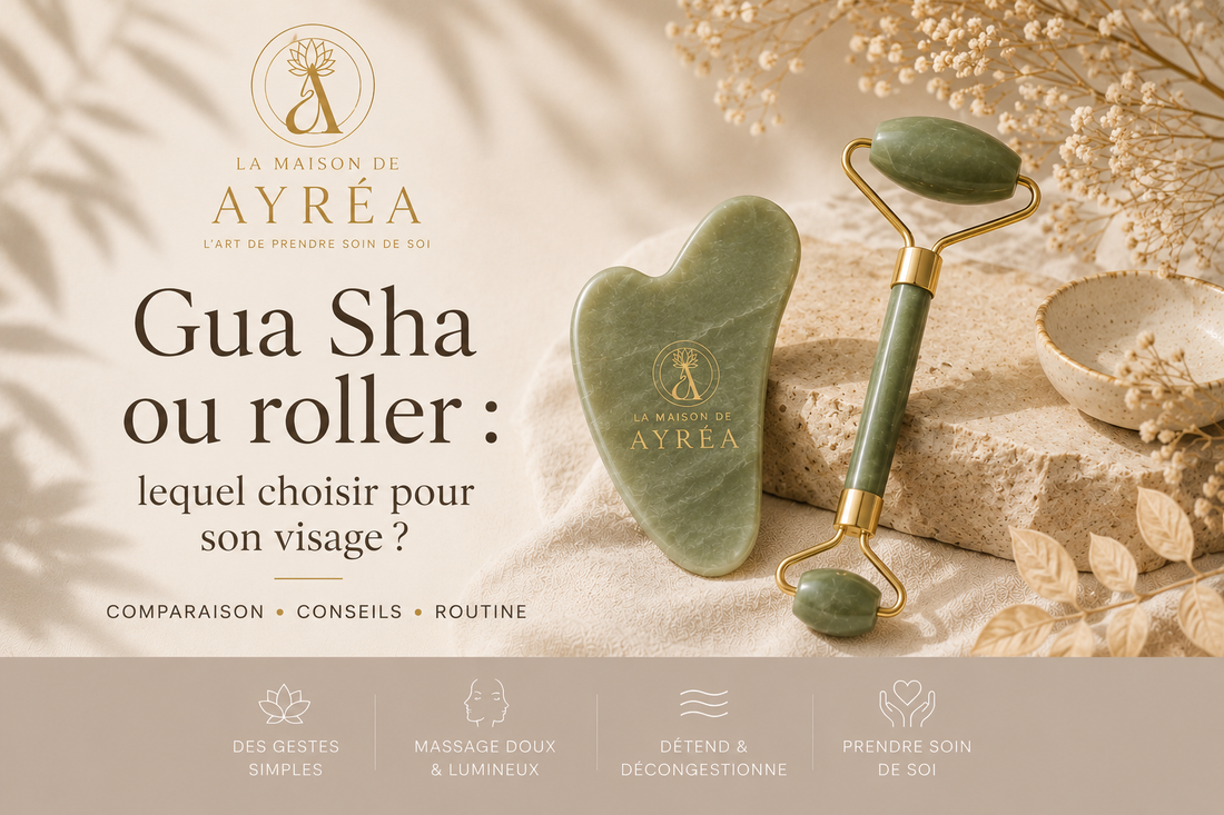 Gua Sha et roller visage en pierre naturelle – La Maison de AYRÉA