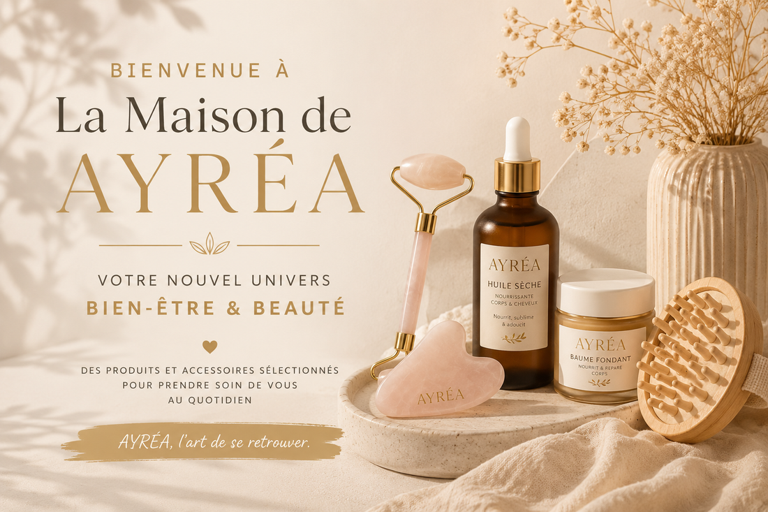 Bienvenue à La Maison de AYRÉA, boutique en ligne dédiée au bien-être, à la beauté, aux soins et accessoires d’auto-massage pour le visage, le corps et les cheveux